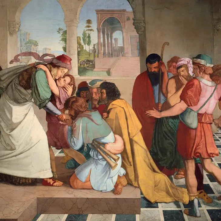 Muestra de José delante de sus hermanos