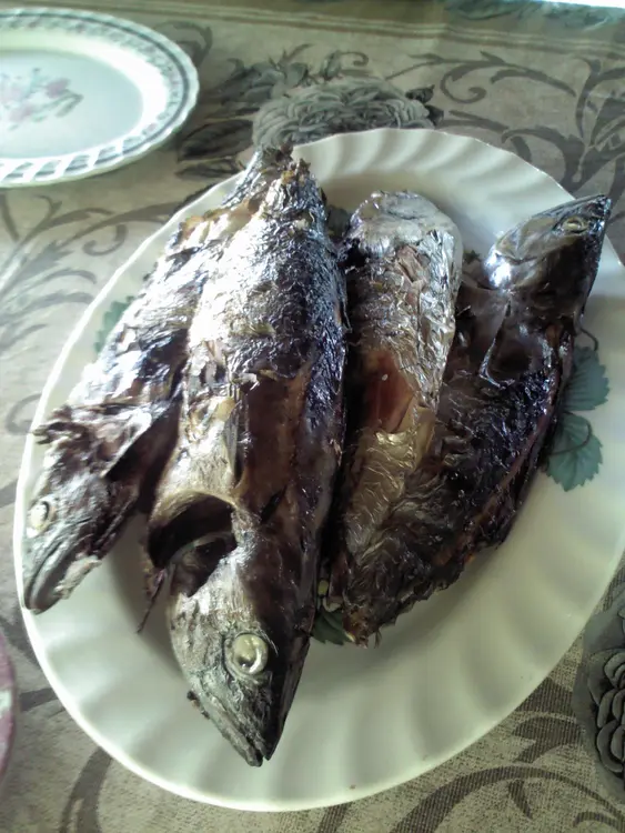 Mojarra asada estilo mecayapan.